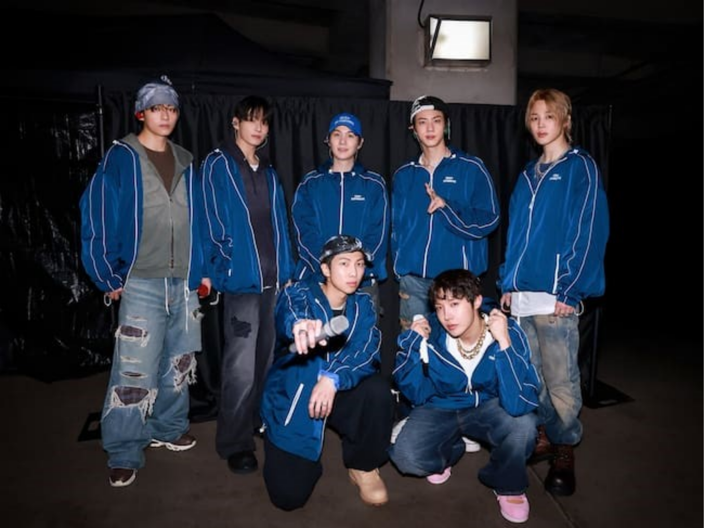 Detalle del escenario y producción de BigHit