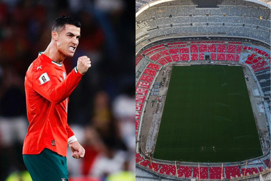 Cristiano Ronaldo durante un entrenamiento con la selección de Portugal