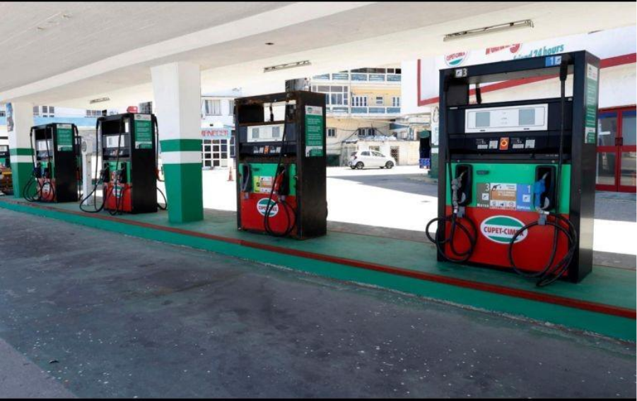 Estación de gasolina en La Habana durante la crisis de suministros de 2026