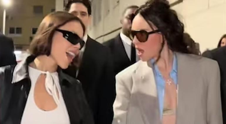 Danna Paola y Belinda juntas en una producción visual en Madrid