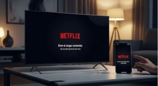 Interfaz de Netflix en dispositivos electrónicos