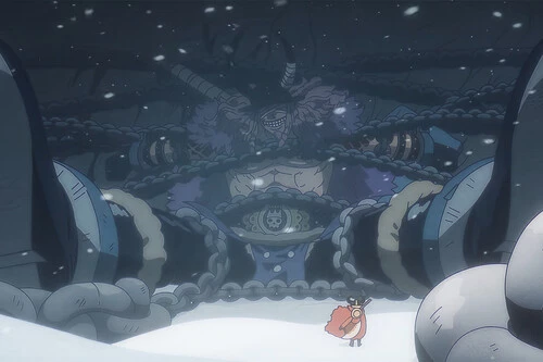 Luffy y Loki en el primer adelanto del arco de Elbaf