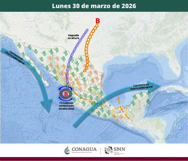 Diversos sistemas meteorológicos ocasionarán bajas temperaturas en el país